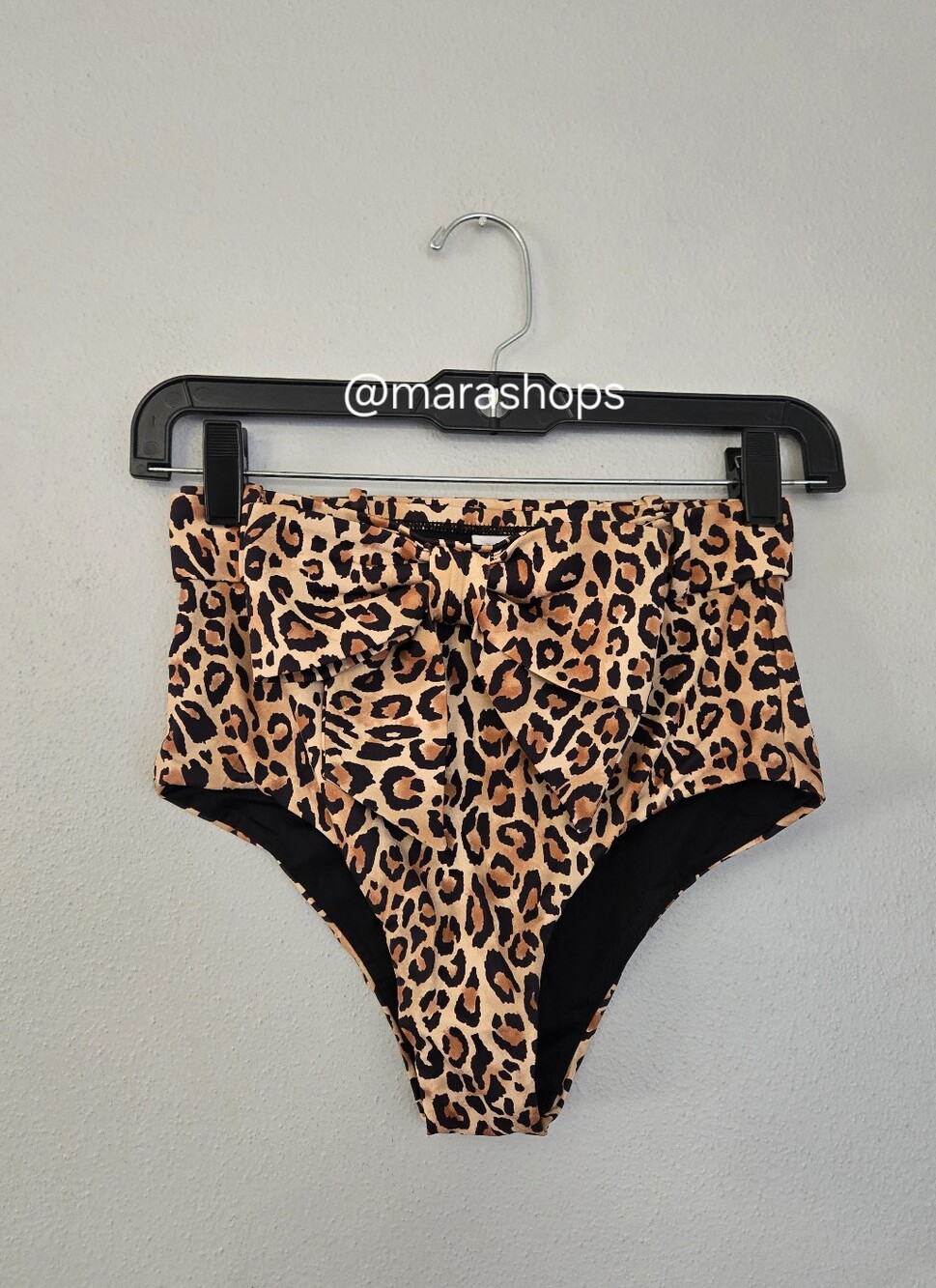 Arabella London The Bow Brief Swim Bottoms Leopard